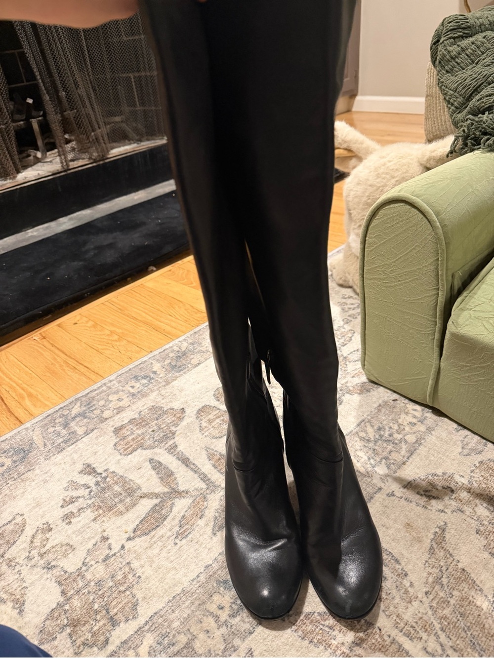 PRADA leather black women’s heeled boots - Picture 2 of 7